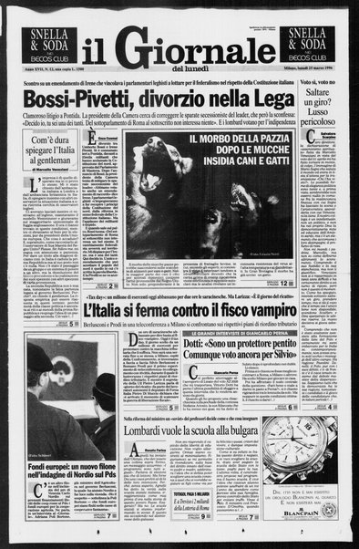 Il giornale del lunedi